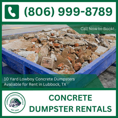 Lubbock Concrete Dumpster Rental